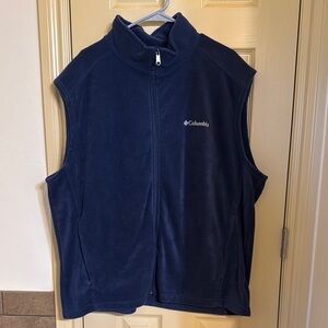 Columbia Deep Blue Sleeveless Fleece Vest